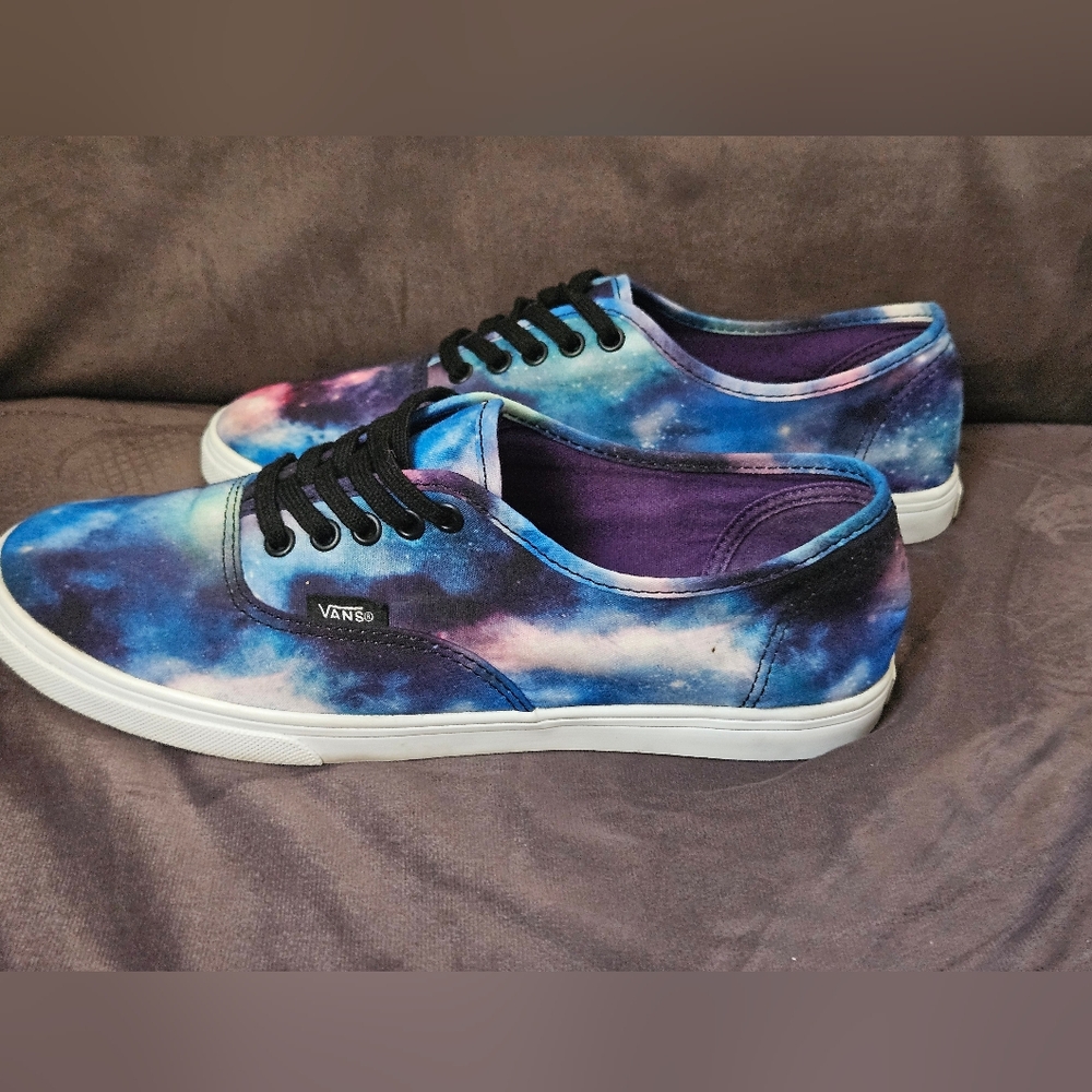 Vans Lo Pro Cosmic Galaxy Women's Sz 7.5, 4Y Space Skate Shoes Multicolor